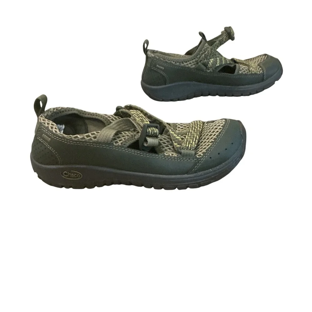 Chaco Unisex Kids Sandals 3 34 Olive Green Odyssey Closed Toe Sport Water Shoes